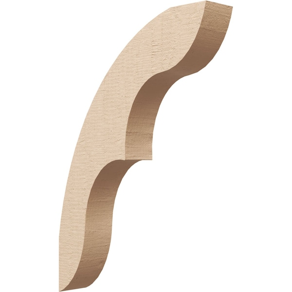 Ekena Millwork 3-inch W x 16-inch D x 22-inch H Ozark Rough Cedar Woodgrain TimberThane Knee Brace, Primed BRCUR03X16X22OZKRCPR - main